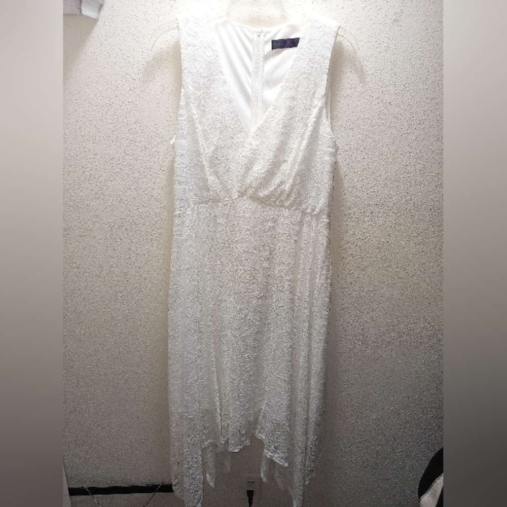 Bridesmay Women's white lace Dress size Xl Gently Loved